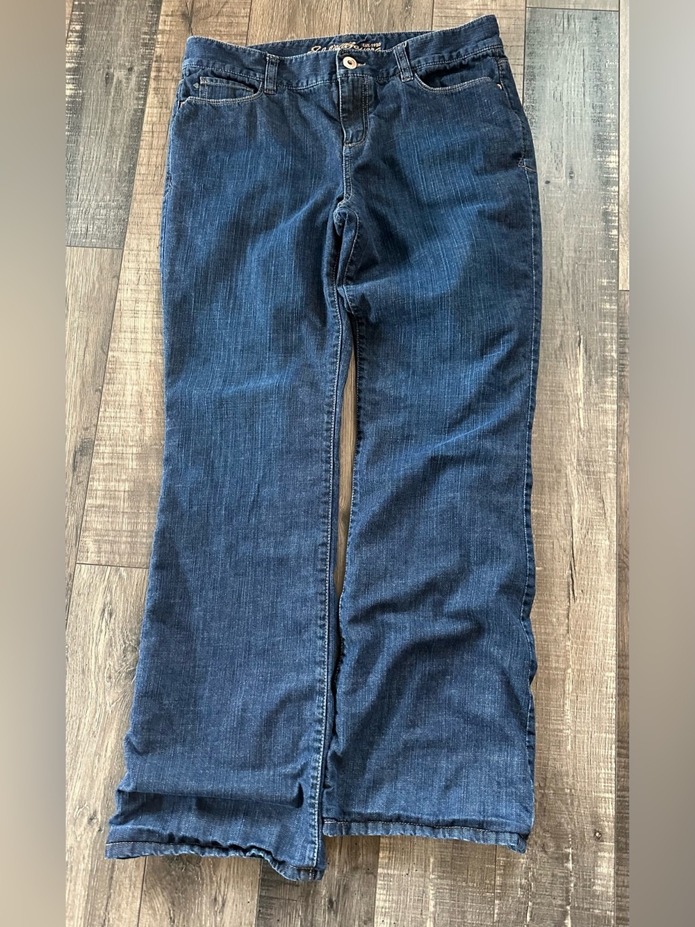 Ladies Eddie Bauer Flannel Line Jeans Size 10